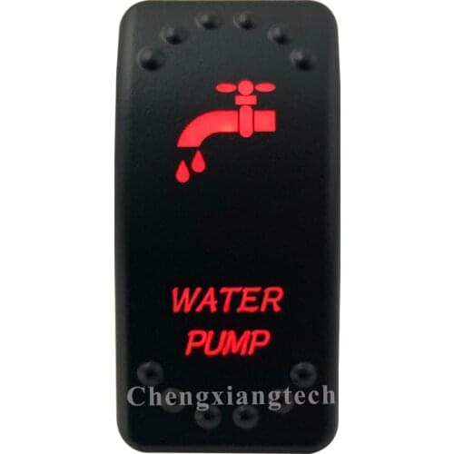 12V 20A / 24V 10A Dual Red Led 5P On Off SPST Rocker Push Switch Water Pump Waterproof for Car Boat Truck Circuit Breaker