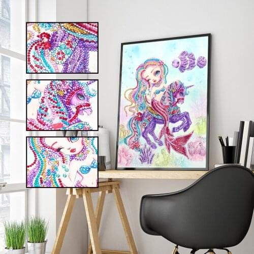 5D DIY full square diamond painting cartoon character animal embroidery cross stitch rhinestone mosaic picture decoration gift