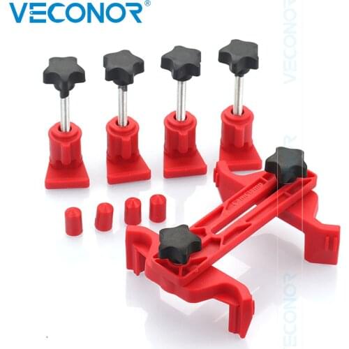 Auto Car Engine Camshaft Timing Locking Tool Dual Cam Clamp Sprocket Gear Kit RED Hand Universal Lock Holder Tools Set
