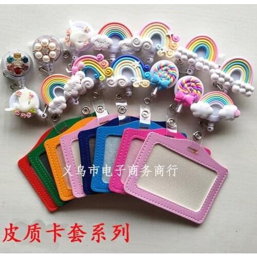 Cartoon Retractable Pull Badge Reel ID Lanyard Name Tag Card Badge Holder Reels doctor nurse supplies