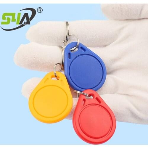 100pcs RFID Tag 125KHz or 13.56mhz Proximity RFID Card Keyfobs Key Fob Access Control Smart Card 11 Colors Keyfob read only