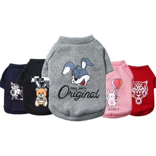 Cheap Pet Dog Clothes For Dogs Pets Clothing Small Medium Dog Shirts Winter Pet Hoodies For Dogs Costume Chihuahua Cat Clothing