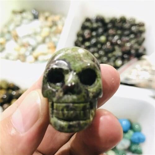 Gemstone Mini Skull Hand Carved Natural Quartz Crystal Skull For Decoration