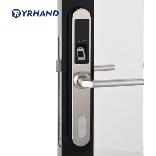Fingerprint Door Lock Waterproof Stainless Steel Electronic Door Lock for Aluminum Glass Gate Door with European Mortise