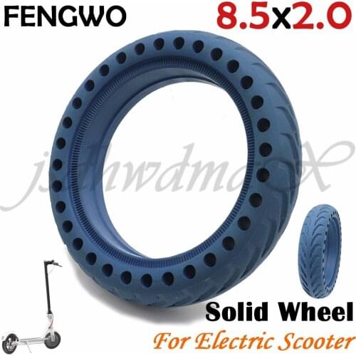 FENGWO 8.5 inch Bee Hive Holes Blue Solid Tire solid Tire For Electric Scooter Motorcycle ATV Moped 8.5X2.0 xiaomi mijia pro