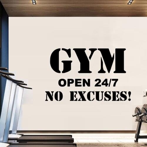 Fun GYM Decal Removable Vinyl Mural Poster For Living Room Kids Room Vinyl Mural Decal