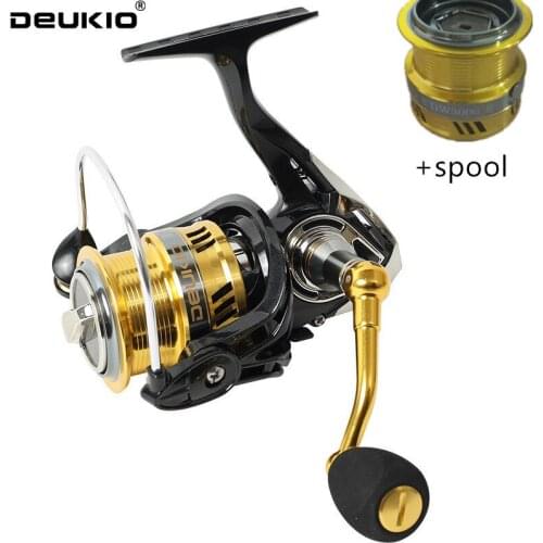 Deukio Spinning Fishing Reels DW 6.7:1 High Speed Gear Ratio Metal Spool Saltwater Ultra Light Spinning Reel Carrete De Pesca