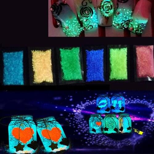 Colorful Luminous Aquarium Sand Glow In The Dark Sand Ornament Decorative Sand Fish Tank Decoration Stone Sands
