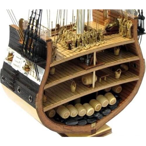 NIDALE Model Classics sail boat model kits USS.Constitution (section) 1794 wooden ship Old Ironsides SC MODEL