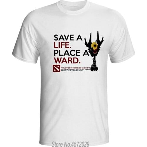 Summer new brand DotA 2 Art of Ward Men Fashion T -shirts short Sleeve Personalized o Neck Printing top tees euro size