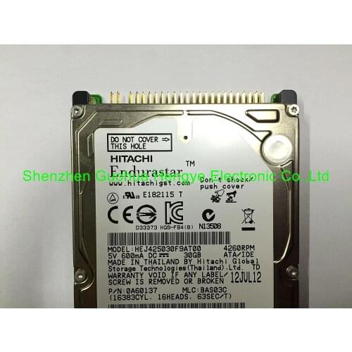 Original Hard Disk drive HEJ425030F9AT00 30GB For V W RNS510 RNS 510 Car HDD navigation systems made in Japan