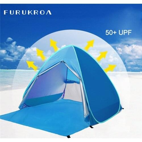 Camping Tent Pop Up Automatic Open Family Ultralight Folding Tourist Fish UV Sun Protection Shade Tent Hiking Beach Tents X359B