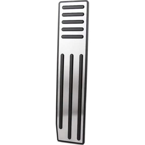 Foot Rest Pedal Cover Pad Non-slip Stainless Steel Rubber Footrest with Adhesive for Tesla Model x Model s