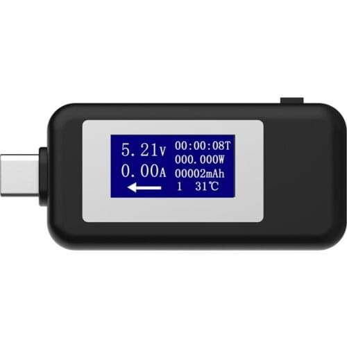 Type-c Multifunction Dual USB Voltmeter Tester Safety Monitor DC Digital Voltmeter Current Voltage Meter For Protect Device