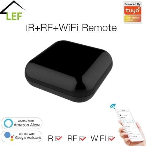 New WiFi RF+IR Universal Remote Controller RF Appliances Tuya/Smart Life App Voice Control Works with Alexa Google Home