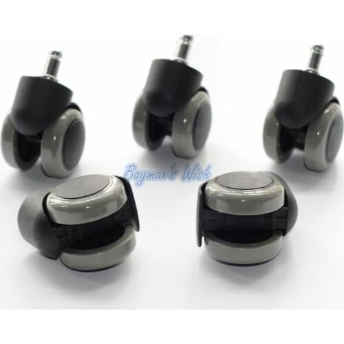 Dentist Wheel Chair Rubber Replacement Swivel Office Chair Caster 5Pcs/lot