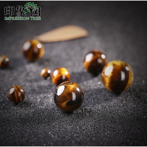 Pick Size 6/8/10/12/14/16/18mm Natural Gem Yellow Tiger Eye Stone Beads Loose Round Reiki Chakra Bead DIY Jewelry Makings 18087