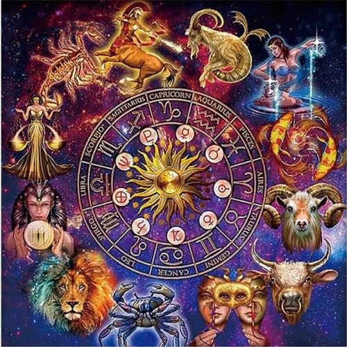 Yumeart 5D DIY Diamond Embroidery Cross Stitch Constellation Mosaic Diamond Painting Full Square/Round Cartoon Animal Home Decor