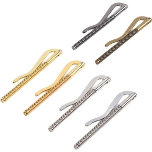 85mm Length Metal Bifold Money Clip Wallet Replace Parts Check Bar Spring Clamp Cash Holder For Luggage Wallet Accessories