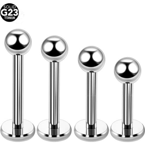 1PC G23 Titanium 16G Lip Rings Piercing Labret Ear Rings Ear Stud Ear Piercing Tragus Piercing Sexy Body Jewelry Piercings