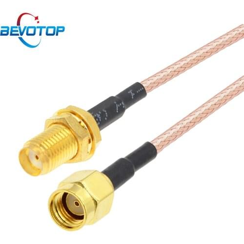 10pcs SMA Female Jack to RP SMA Male Custom-Made RG316 RF Coaxial Cable WiFi Router Antenna Jumper Cable Pigtail 10CM 15CM 20CM