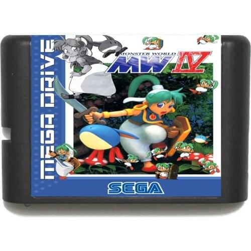 Mons World IV 16 bit SEGA MD Game Card For Sega Mega Drive For Genesis