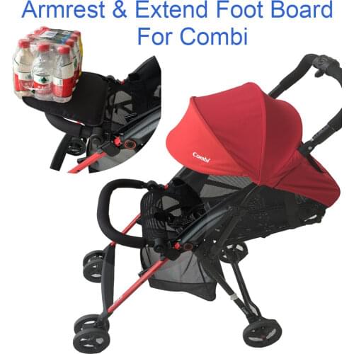 2 into 1 Combi F2 baby stroller front bumper and seat extend foot board