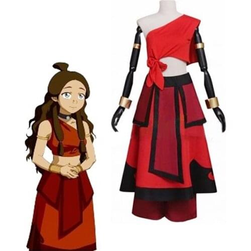 Anime Avatar the last Airbender Katara Cosplay Costumes