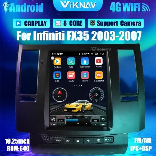 10.5 inch Android car radio For Infiniti FX35 2003-2007 car stereo autoradio DVD multimedia player GPS navigation video
