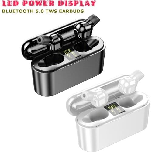 2020 Top Sale Bluetooth 5.0 Waterproof True Wireless Stereo Earbuds for Smart Mobile Phone Desktop Laptop