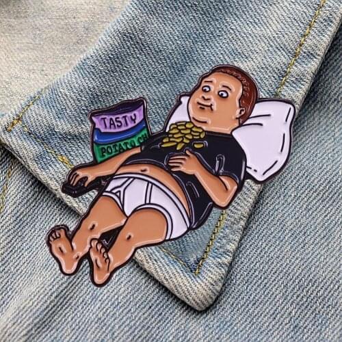 DZ695 Funny Anime Figures Metal Enamel Pins Badge Brooch Backpack Bag Collar Lapel Decoration Jewelry