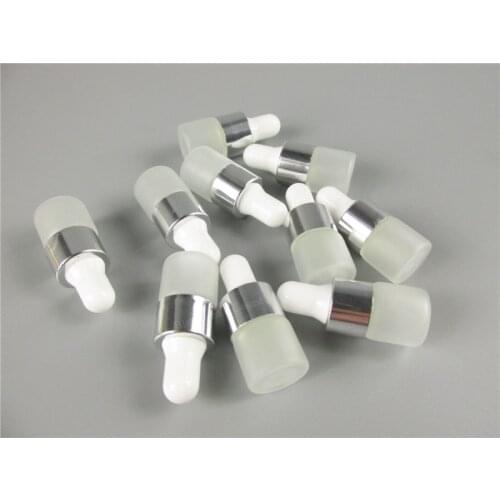 30pcs/lot 1ml 2ml 3ml Glass Dropper Bottle Serum Vials Essential Oil Bottles Refillable Essential Oils Containers Wholesale