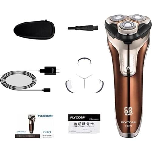 Flyco FS379 Electrict Shaver Portable 1 Hour Charge 3D Float Blade Electric Razor Support Waterproof Pop-up Trimmer for Men