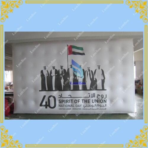 Giant 5m by 3m Inflatable Cube Balloon with your Logo on both Sides,Inflatable Advertising Balloon /DHL Fast FREE SHIPPING