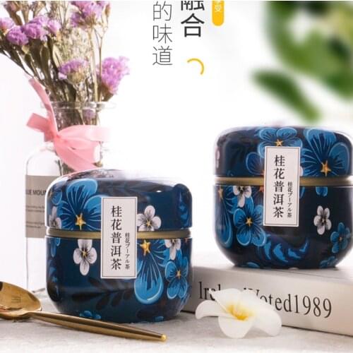 Hot osmanthus Pu'er tea dry flower tea black tea health bag cold tea storage box tin cans gift packaging