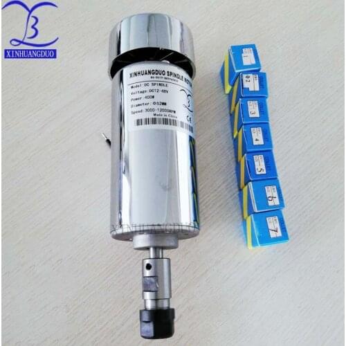 400w motor air cold cnc engraving machine spindle spindle DC motor CNC engraving machine + ER11 chuck (1mm-7mm)