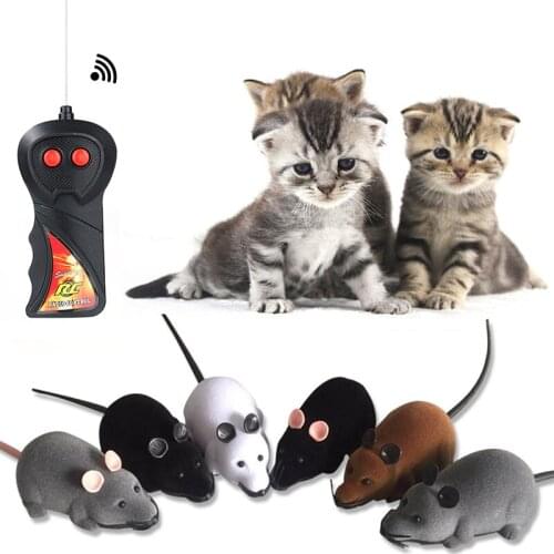 Pet Cat Toy Remote Control Wireless RC Simulation Cat Mouse Toy Creative Electronic Rat Mice Toy For Cats Pet Cat Accessories