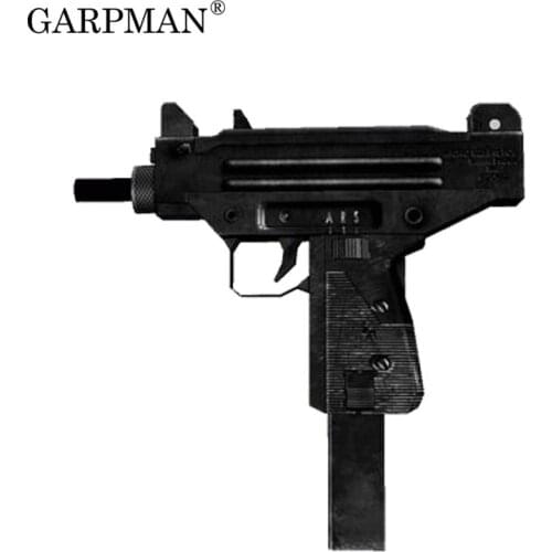 UZI Submachine Gun Pistol Paper Model Weapon Firearms 3D Stereo Hand-made Drawings Military Papercraft Assembly Toy