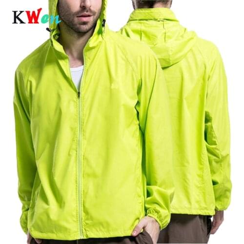 Men Women Ultralight Anti-UV Skin Jacket Outdoor Sports Quick Dry Sun Protective Hiking Windbreaker Hooded Windbreake Jacket
