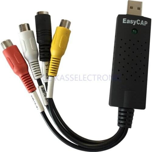 2017 new work-vias, convert any analog RCA audio video DVD VHS to digital format for Windows7 32bit, Free shipping