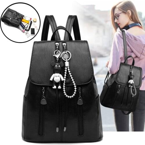 Multi-pocket Anti-theft Backpack Women Casual Outdoor Waterproof Storage Bag Wallet Umbrella Mobile Power Organizing Accessories