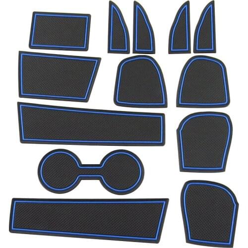 Silicone Car Door Groove Mat Gate Slot Mats for Mazda Cx-3 Cx3 Cx 3 2015 2016 2017 2018 Parts Accessories