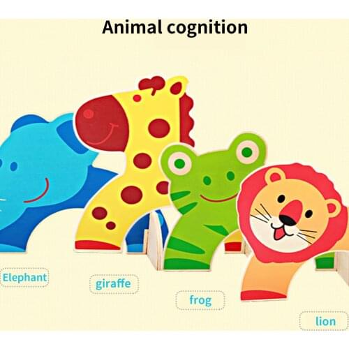 Cute Funny Wooden Animal Croquet Game Sturdy Colorful Animal Baseball Game Gateball Educational Kids Toys Kit Children Gift