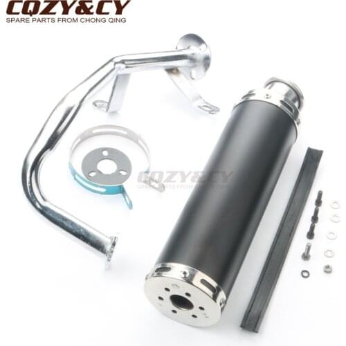 Scooter high performance exhaust pipe for Motofino MF50QT-2 MF50QT-7 MF50QT 50cc GY6 139QMA 139QMB 4 strokes
