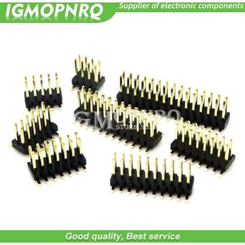 SMT 1.27mm 1.27 Double Row Male Breakaway PCB Board Pin Header Connector Pinheader 2*3/4/5/6/7/8/10/12/15/20/40p 3-50P igmopnrq
