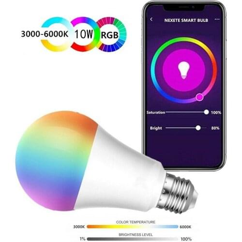 Led Smart WiFi Bulb led Light 10W E27 Wi Fi Dimmable Voice Control APP Remote Control For Amazon Alexa/ Google Home /IFTTT