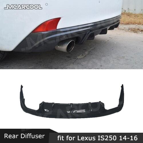 Carbon Fiber Rear Bumper Lip Diffuser FRP Unpainted Rear Bumper Skirts for Lexus IS250 300 350 IS F Sport Sedan 4 Door 2014-2016