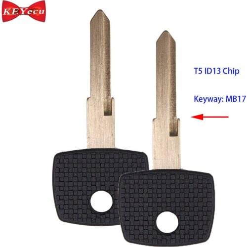 KEYECU 2pcs for Mercedes-Benz Actros Sprinter Van V Class Vito Replacement Transponder Chip Key Fob T5 ID13