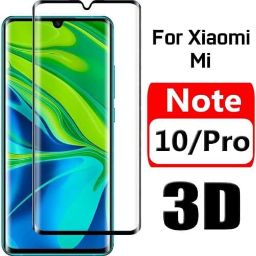 Mi Note10Pro Tempered Glass On For Xiaomi Note 10 Pro Screen Protection Full Curved 3D Xiomi Note10 ksiomi 10Pro Protective Glas