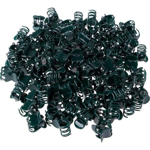 100 Pcs/Bag Plastic Plant Support Clips Orchid Stem Clip for Vine Support Vegetables Flower Tied Bundle Branch Clamping